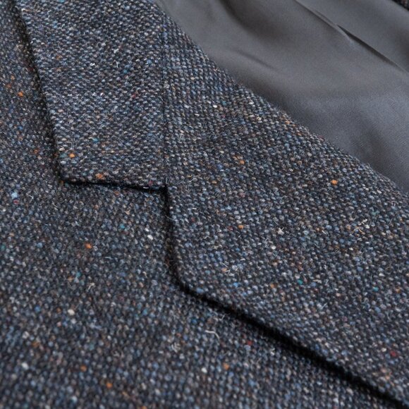 Vintage Tweed Sport Coat Wool Blazer Jacket Elbow Patches England 48 L Moores - Picture 7 of 16